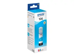 Epson 106 - 70 ml - cyan - original - blekkbeholder for EcoTank ET-7700, ET-7750, L7160, L7180; Expression Premium ET-7700, ET-7750