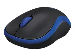 Logitech M185 - Mus - optisk - trådløs 2.4 GHz - USB trådløs mottaker - blå