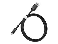 OtterBox Standard - Lightning-kabel Lightning hann til USB hann - 1 m - svart