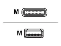 Cellular Line - USB-kabel - 24 pin USB-C (hann) til USB (hann) 1.2 m - hvit