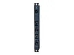 APC Easy Basic Rack PDU EPDU1016B Strømfordelerenhet (kan monteres i rack) - AC 200/208/230 V - 3680 VA - inngang: IEC 60320 C20 - utgangskontakter: 8 (power IEC 60320 C13) - 1U - 2.5 m kabel - svart - for P/N: AR106V, SCL400RMJ1U, SCL500RMI1UC, SCL500RMI1UNC, SMTL1000RMI2UC, SMTL750RMI2UC