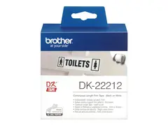 Brother DK-22212 - Permanet adhesiv hvit - Rull (6,2 cm x 15,2 m) tape - for Brother QL-1050, 1060, 1110, 500, 550, 560, 570, 580, 600, 650, 700, 710, 720, 820