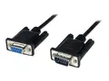 StarTech.com 1m Black DB9 RS232 Serial Null Modem Cable F/M DB9 Male to Female - 9 pin Null Modem Cable - 1x DB9 (M), 1x DB9 (F), Black - null modem-kabel - DB-9 til DB-9 - 1 m