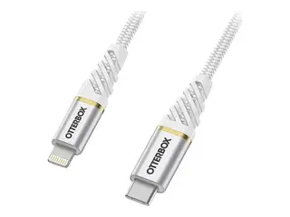 OtterBox Premium - Lightning-kabel Lightning hann til 24 pin USB-C hann - 2 m - skyhvit