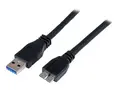 StarTech.com 1m 3 ft Certified SuperSpeed USB 3.0 A to Micro B Cable Cord USB 3 Micro B Cable - 1x USB A (M), 1x USB Micro B (M) - Black (USB3CAUB1M) - USB-kabel - Micro-USB Type B til USB-type A - 1 m