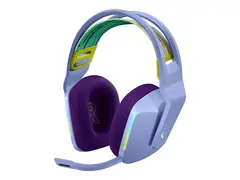 Logitech G G733 LIGHTSPEED Wireless RGB Gaming Headset Hodesett - full st&#248;rrelse - 2,4 GHz - tr&#229;dl&#248;s - lilla