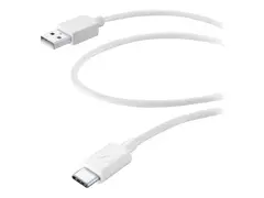 Cellular Line MEDIUM - USB-kabel 24 pin USB-C (hann) til USB (hann) - 60 cm - hvit