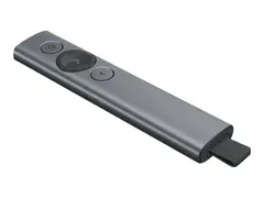 Logitech Spotlight - Presentasjonsfjernstyring 3 knapper - skifergr&#229;
