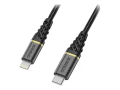 OtterBox Premium - Lightning-kabel Lightning hann til 24 pin USB-C hann - 1 m - glamoursvart