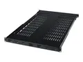 StarTech.com 1U Adjustable Vented Server Rack Mount Shelf 175lbs - 19.5 to 38in Deep Universal Tray for 19&quot; AV/ Network Equipment Rack (ADJSHELF) - rack-hylle - 1U