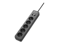APC Essential Surgearrest PME5B Overspenningsavleder - AC 220/230/240 V - 2300 watt - utgangskontakter: 5 - 1.52 m kabel - Tyskland - svart