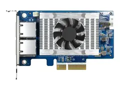 QNAP QXG-10G2T-X710 - Nettverksadapter - PCIe 3.0 x4 lav profil 10Gb Ethernet x 2 - for QNAP QSW-1208-8C, QSW-M2108-2C