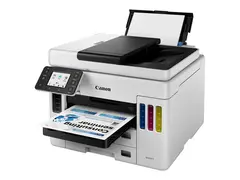 Canon MAXIFY GX7050 - Multifunksjonsskriver farge - ink-jet - p&#229;fyllbar - Legal (216 x 356 mm)/A4 (210 x 297 mm) (original) - A4/Legal (medie) - opp til 24 ipm (trykking) - 600 ark - 33.6 kbps - LAN, Wi-Fi(n), USB 2.0, USB-vert