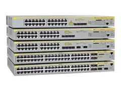 Allied Telesis AT x610-24Ts-POE+ - Switch L3 - Styrt - 24 x 10/100/1000 (PoE) + 4 x kombo-Gigabit SFP - rackmonterbar - PoE