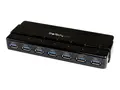 StarTech.com 7 Port USB 3.0 Hub - Up To 5 Gbps 7 x USB - Universal Multi Port USB Extender for Your Desktop - USB Powered (ST7300USB3B) - hub - 7 porter