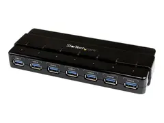 StarTech.com 7 Port USB 3.0 Hub - Up To 5 Gbps 7 x USB - Universal Multi Port USB Extender for Your Desktop - USB Powered (ST7300USB3B) - hub - 7 porter