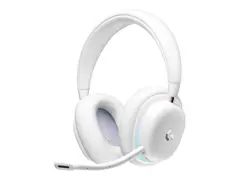 Logitech G G735 - Hodesett - full st&#248;rrelse Bluetooth / LIGHTSPEED - tr&#229;dl&#248;s - 3,5 mm jakk - hvit dis