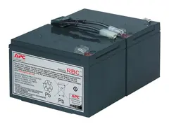APC Replacement Battery Cartridge #6 UPS-batteri - 1 x batteri - blysyre - svart - for P/N: SMC1500IC, SMT1000I-AR, SMT1000IC, SUA1000ICH-45, SUA1000I-IN, SUA1000J3W, SUA1500J3W