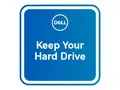 Dell 3 &#197;r Keep Your Hard Drive utvidet serviceavtale - 3 &#229;r