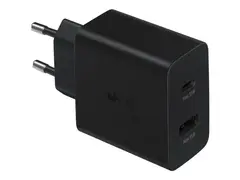 Samsung EP-TA220 - Strømadapter - 35 watt SFC (USB, 24 pin USB-C) - svart - for Galaxy A20, A50, A70, A8s, M30, M40, Note10, S20, S20 5G, S20+ 5G, Z Flip, Z Flip 5G