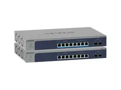 NETGEAR Smart MS510TXUP - Switch L3 Lite - smart - 4 x 100/1000/2.5G (PoE++) + 4 x 100/1000/2.5/5/10G (PoE++) + 2 x 10 Gigabit SFP+ (opplenke) - rackmonterbar, stasjon&#230;r - PoE++ (295 W)