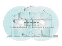 TP-Link Deco M9 Plus - Tr&#229;dl&#248;s ruter maske 1GbE, ZigBee - WAN-porter: 2 - Wi-Fi 5 - Dobbeltb&#229;nd