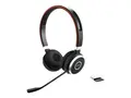 Jabra Evolve 65 SE UC Stereo - Hodesett on-ear - Bluetooth - tr&#229;dl&#248;s - USB - Optimert for UC - for Jabra Evolve; LINK 380a MS