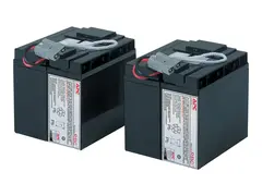 APC Replacement Battery Cartridge #55 UPS-batteri - blysyre - 2-cellers - svart - for P/N: SMT2200C, SMT2200I-AR, SMT2200IC, SMT3000C, SMT3000I-AR, SMT3000IC, SUA3000I-IN