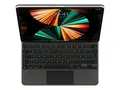 Apple Magic Keyboard - Tastatur og folioveske med styrepute - bakbelysning - Apple Smart connector - QWERTY - Norsk - svart - for 12.9-inch iPad Pro; 13-inch iPad Air