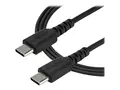 STARTECH 2M USB C CABLE BLACK HIGH QUALITY ARAMID FIBER