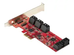 STARTECH.COM SATA PCIe Card 10 Port PCIe SATA Expansion Card 6Gbps ASM1062