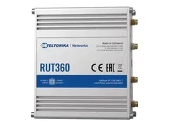 Teltonika RUT360 - Tr&#229;dl&#248;s ruter WWAN - Wi-Fi - 2,4 GHz - DIN-skinnemonterbar, overflatemonterbar