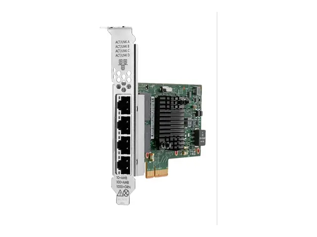Broadcom BCM5719 - Nettverksadapter PCIe 2.0 x4 - Gigabit Ethernet x 4 - for Apollo 4200 Gen10; ProLiant DL20 Gen10, DL325 Gen10, DL360 Gen10, DL380 Gen10, ML30 Gen10 
