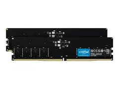 Crucial - DDR5 - sett - 64 GB: 2 x 32 GB DIMM 288-pin - 4800 MHz / PC5-38400 - CL40 - 1.1 V - ikke-bufret - ikke-ECC