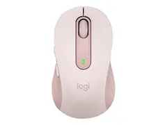 Logitech Signature M650 - Mus - optisk 5 knapper - trådløs - Bluetooth, 2.4 GHz - Logitech Logi Bolt USB-mottaker - rosa