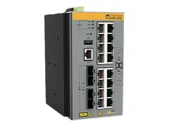Allied Telesis AT IE340-20GP - Switch L3 - Styrt - 8 x 10/100/1000 (PoE+) + 8 x 10/100/1000 (PoE) + 4 x Gigabit SFP - DIN-skinnemonterbar, veggmonterbar - PoE+ (240 W) - DC-str&#248;m