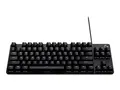 Logitech G G413 TKL SE - Tastatur - bakgrunnsbelyst USB - QWERTY - Nordisk (dansk/finsk/norsk/svensk) - tastsvitsj: Tactile - svart - for Windows 10; 11; Logitech G G502; Microsoft Get Genuine Kit for Windows 11