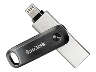 SanDisk iXpand Go - USB-flashstasjon 64 GB - USB 3.0 / Lightning - for Apple iPad/iPhone (Lightning)