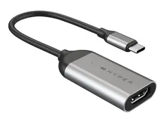 HyperDrive - Video adapter - 24 pin USB-C hann til HDMI hunn sølv - 8K 60Hz støtte, 4K 144Hz støtte
