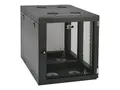 Eaton Tripp Lite Series 12U Wall Mount Rack Enclosure Server Cabinet Side Mount Wallmount Rack skap - veggmonterbar - svart - 12U - 19&quot;