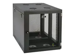 Eaton Tripp Lite Series 12U Wall Mount Rack Enclosure Server Cabinet Side Mount Wallmount Rack skap - veggmonterbar - svart - 12U - 19&quot;