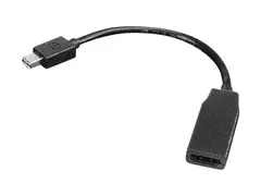Lenovo - Skjermkabel - Mini DisplayPort (hann) til HDMI (hunn) 20 cm - for ThinkCentre M75t Gen 2; ThinkPad P51; ThinkStation P330 Gen 2; P34X; P350; P520; P620