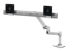 Ergotron LX - Monteringssett (dobbel direktearm, undermonterings c-klemme) for 2 LCD-skjermer - hvit - skjermst&#248;rrelse: inntil 25&quot; - skrivebord