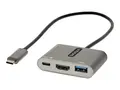 STARTECH.COM USB-C to HDMI Multiport Adapter 4K Video 100W PD Pass-Through U