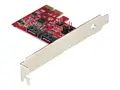 StarTech.com SATA PCIe Card, 2 Port PCIe SATA Expansion card, 6Gbps SATA Card, Full/Low Profile, PCI Express to SATA Adapter, ASM1062R SATA RAID Controller Card PCIe to SATA Converter - Diskkontroller - SATA 6Gb/s - PCIe 2.0 x2