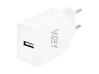 Key - Str&#248;madapter - 12 watt - 2.4 A (USB) hvit