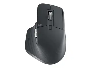 Logitech Master Series MX MASTER 3S Mus - ergonomisk - optisk - 7 knapper - trådløs - Bluetooth, 2.4 GHz - Logitech Logi Bolt USB-mottaker - grafitt