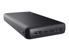 Trust Primo - Str&#248;mbank - 20000 mAh - 74 Wh 15 watt - 3 A - Fast Charge - 3 utgangskontakter (2 x USB, 24 pin USB-C) - p&#229; kabel: Micro-USB