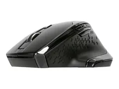 Targus - Mus - ergonomisk - antimikrobielt middel h&#248;yrehendt - 7 knapper - tr&#229;dl&#248;s - 2.4 GHz - USB tr&#229;dl&#248;s mottaker - svart