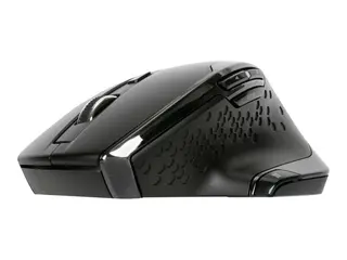 Targus - Mus - ergonomisk - antimikrobielt middel h&#248;yrehendt - 7 knapper - tr&#229;dl&#248;s - 2.4 GHz - USB tr&#229;dl&#248;s mottaker - svart